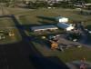 From the balloon as it departs the field.