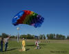Friday night skydive demo touchdown.